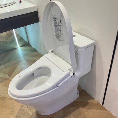 Bồn Cầu Điện Tử TOTO MS857CDW23 Nắp Rửa Washlet TCF47360GAA S7 Giấu Dây