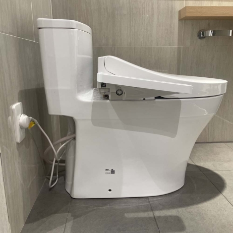 Bồn Cầu Điện Tử TOTO MS885CDW17 Nắp Rửa Washlet TCF23460AAA C2 Giấu Dây