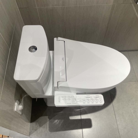 Bồn Cầu Điện Tử TOTO MS885CDW17 Nắp Rửa Washlet TCF23460AAA C2 Giấu Dây