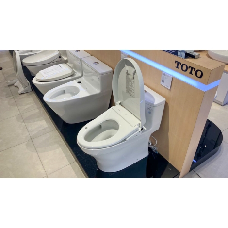 Bồn Cầu Điện Tử TOTO MS885CDW23 Nắp Rửa Washlet TCF47360GAA S7 Giấu Dây
