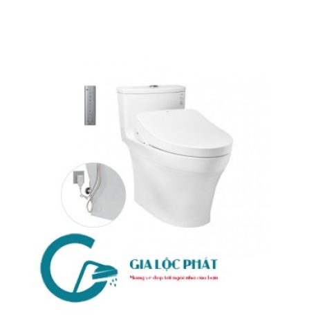 MS885DW11 Bàn cầu xí bệt một khối kèm nắp rửa điện tử WASHLET dòng S7