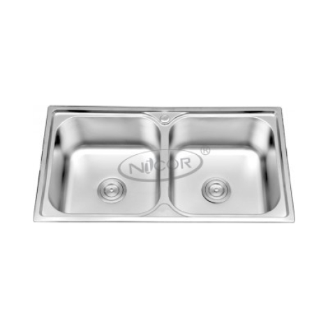 Chậu rửa chén dập liền khối Nicor N-8349LK inox 304